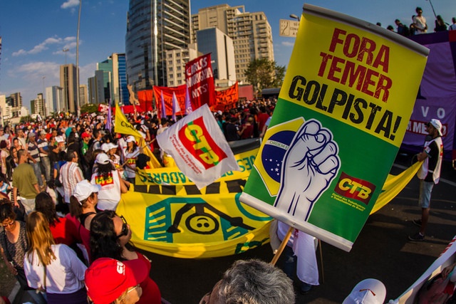 Frente Brasil Popular promove jornada Fora Temer durante as Olimpíadas