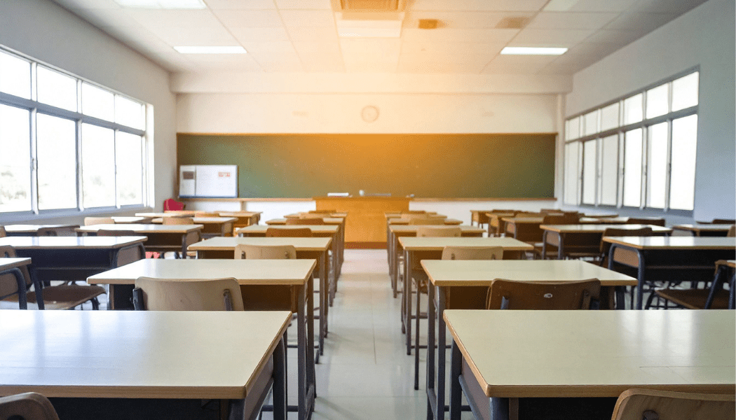 Sala de aula vazia